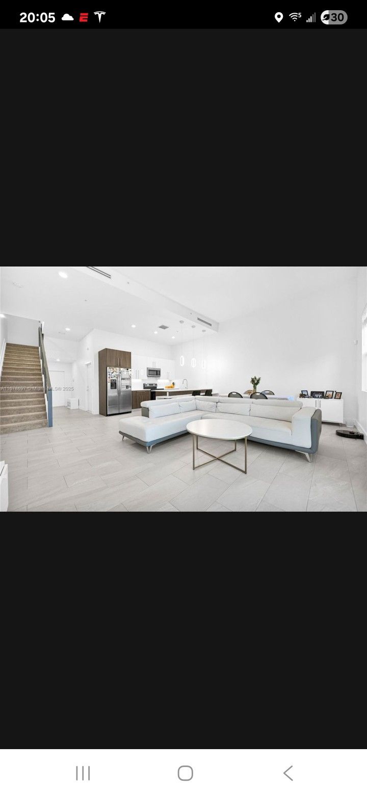 White L Shape Sofa