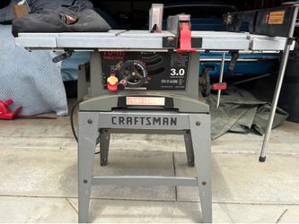 Craftsman Table 3.0 H.P Saw Motor & Power: 15-Amp