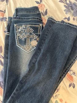 J for Justify Rhinestone Bootcut Jeans