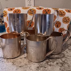 Vintage Smirnoff Moscow Mule Mugs Set Of 6