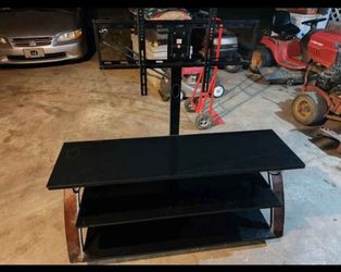 Glass entertainment center