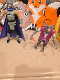TMNT Shredder and Splinter Action Figures