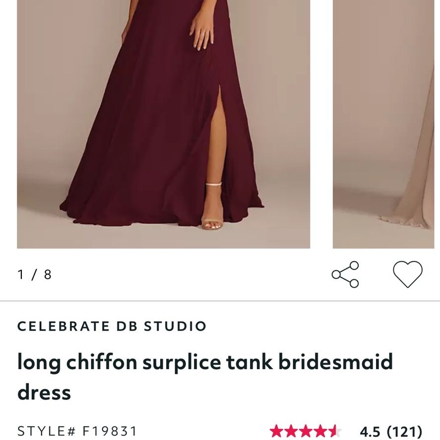 Bridesmaid Dress F19831 Wine for Sale in La Mirada CA OfferUp