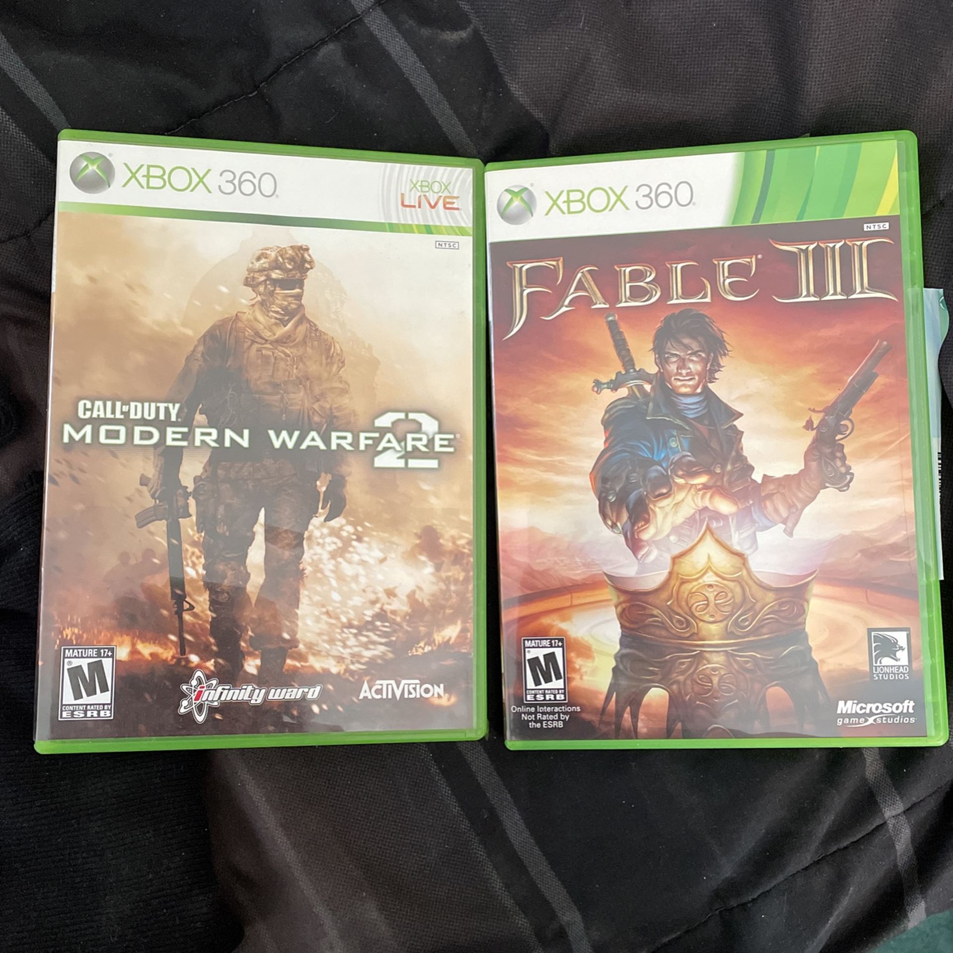 Modern warfare 2 Xbox 360 Plus Bonus Game