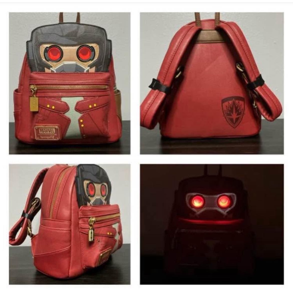 The MARVEL Loungefly Light Up STAR-LORD Backpack (EUC)