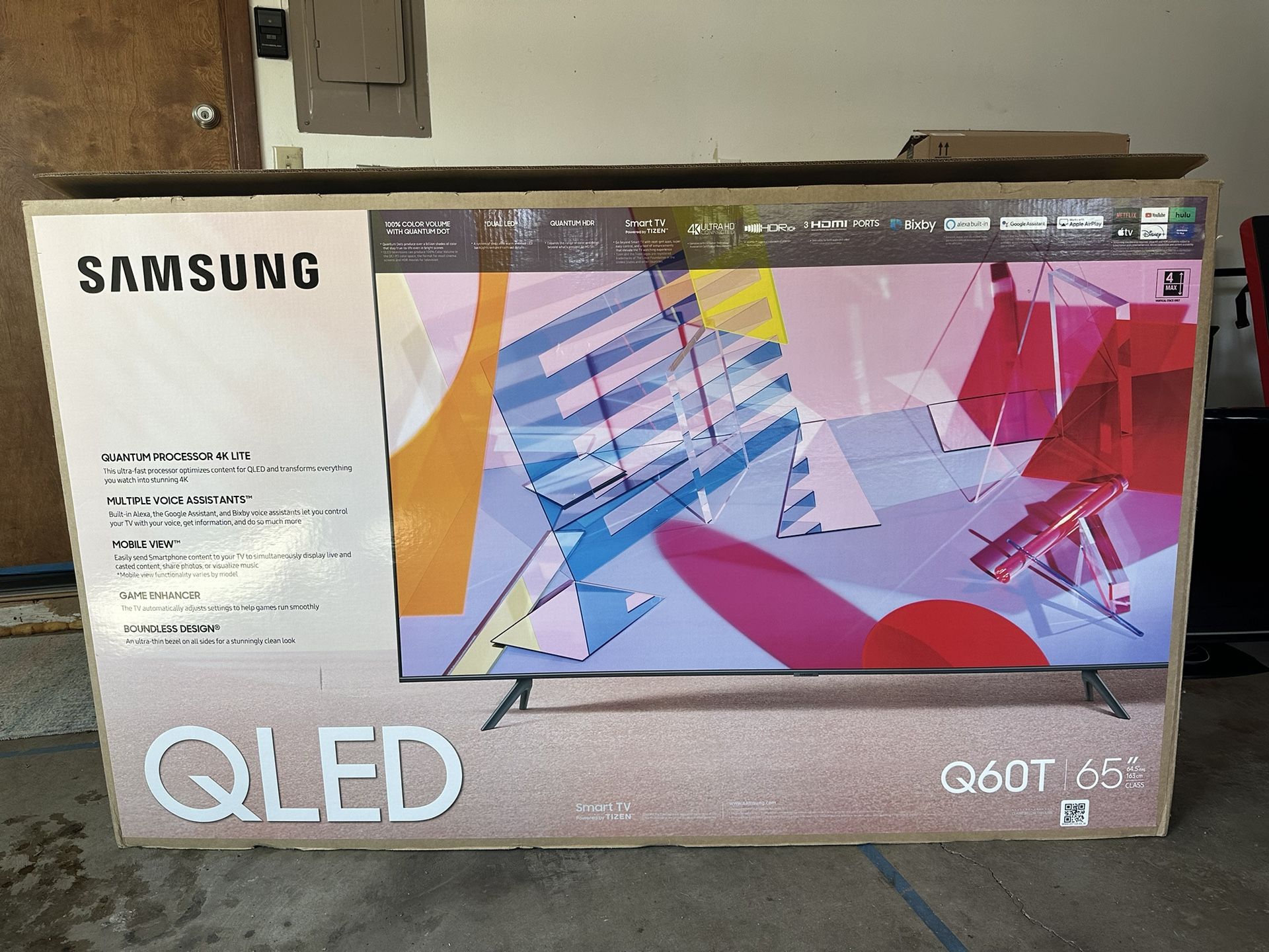 Samsung - 65” Class Q60T Series QLED 4K UHD Smart Tizen TV