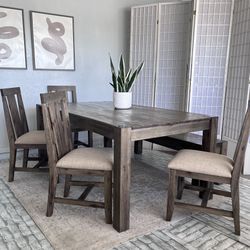 Wood Dining Table set | Living Spaces 
