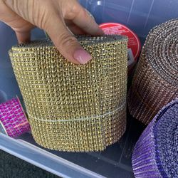 Mesh Rolls Of Glitter