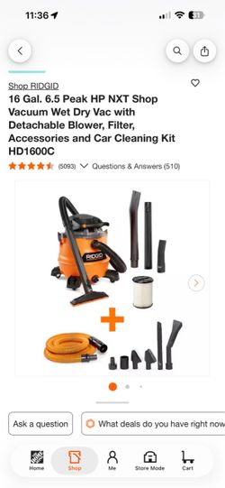 Wet/ dry vacuum
