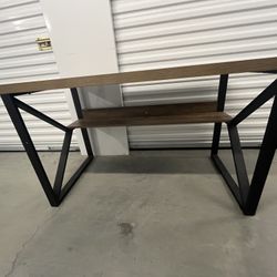 Wood & Metal Desk
