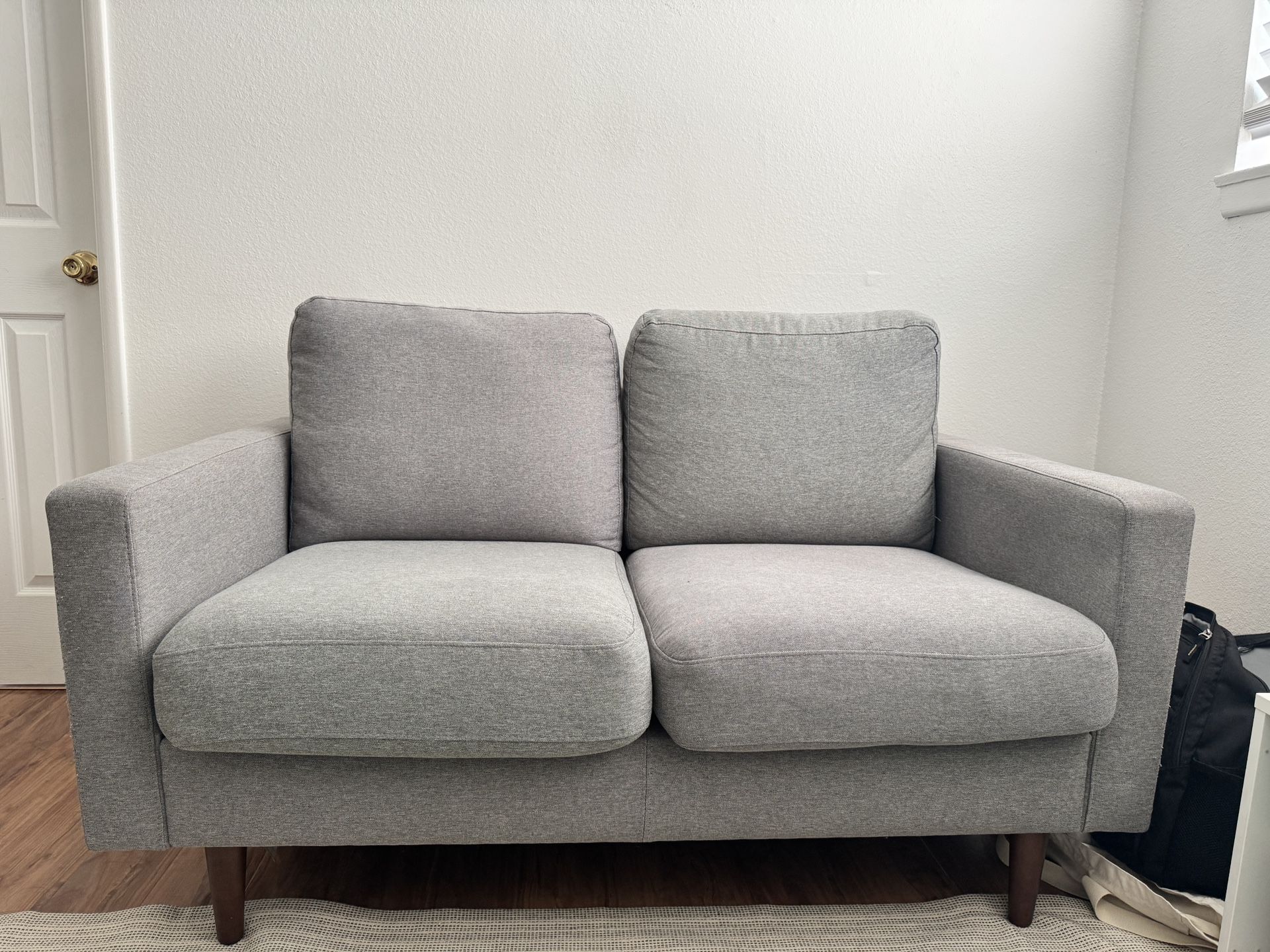 Grey small couch