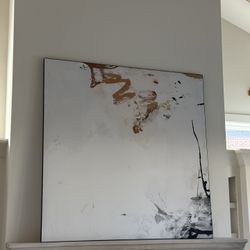 Black and Gold Abstract Wall Art 