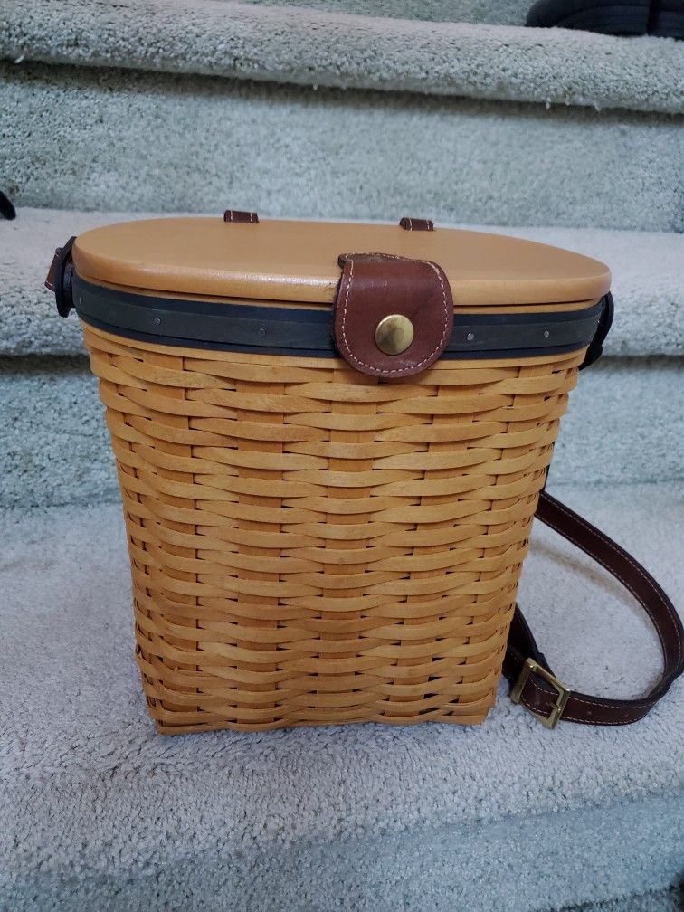 Longaberger Carry Basket With Strap