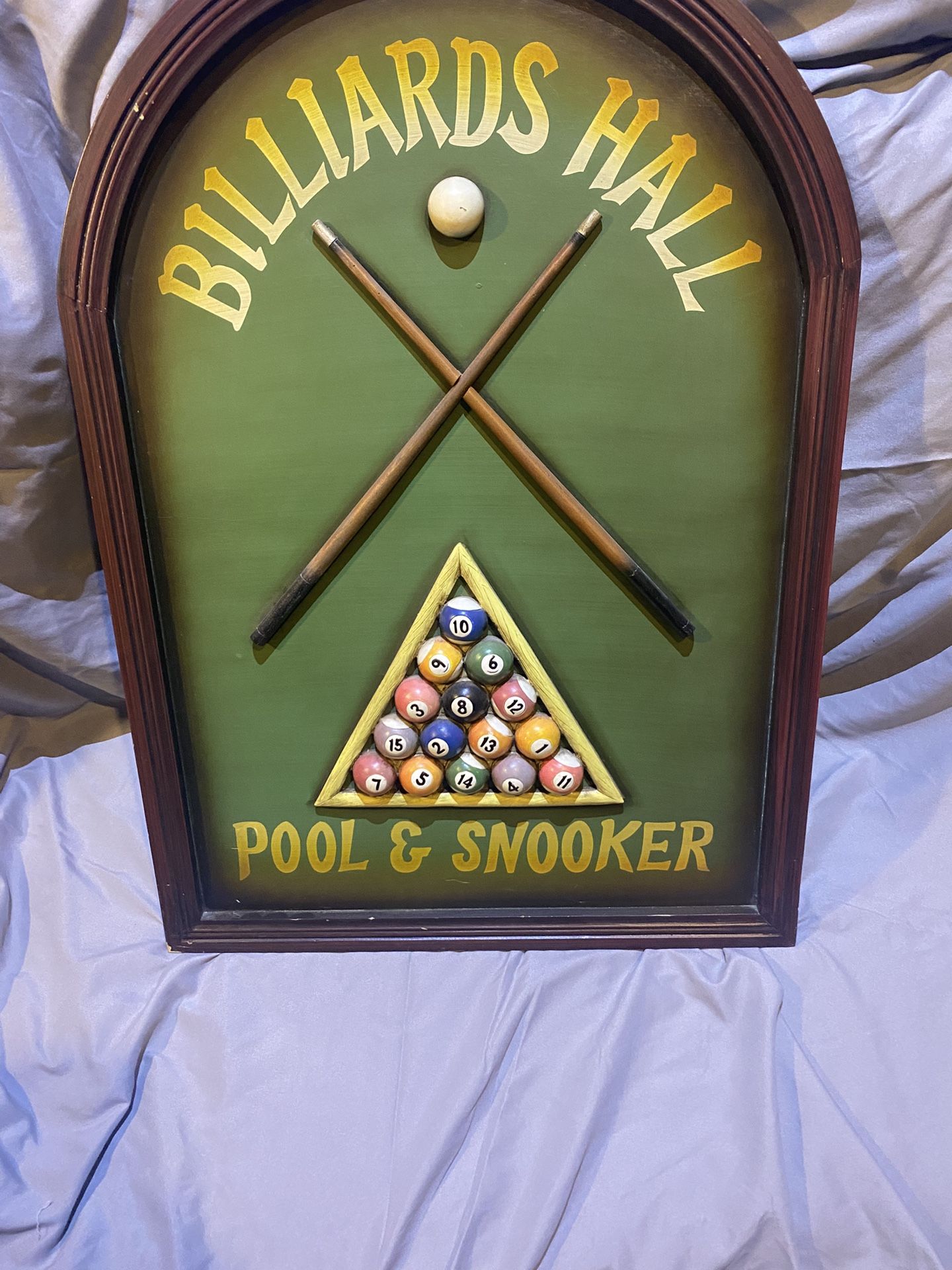 Billiards Sign