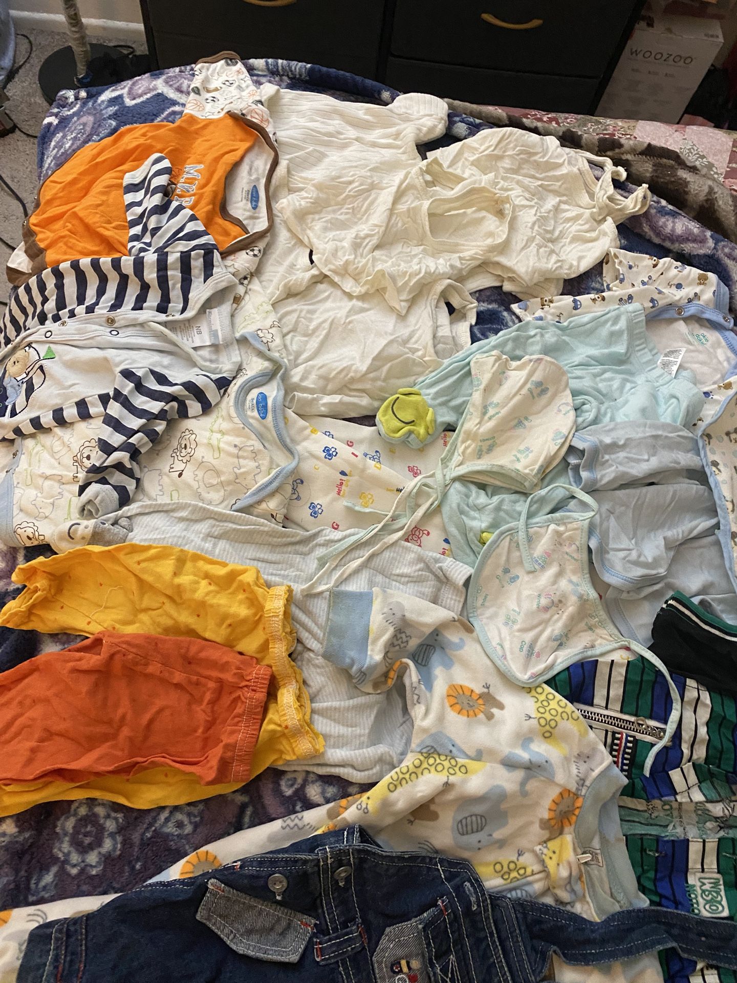 Baby Boy Clothes Size 0 To 3 Months Used