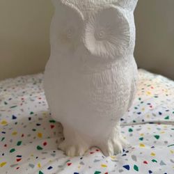 White Owl Decorative Lamp – Like New