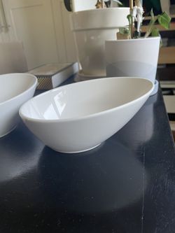 Two Slanted Small Serving Bowls 