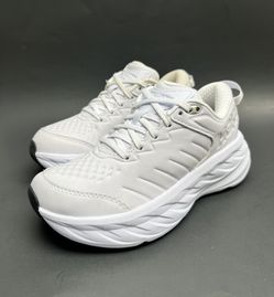HOKA Bondi SR Women's White Leather Shoes Waterproof & Slip Resistant 5 US  for Sale in West Covina, CA - OfferUp