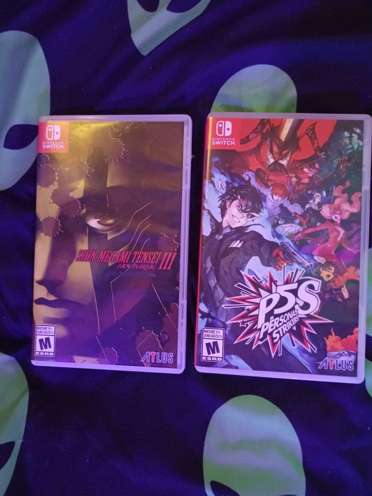 SMT III Remastered and Persona 5 Strikers Switch like new