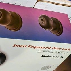 New In Box Smart fingerprint Door Lock With Keys. 
