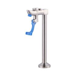 9.4 In. Commercial Deck Mounted Pot Filler Faucet, Glass Filling Station With Male Shank Pedestal In Brushed Nickel