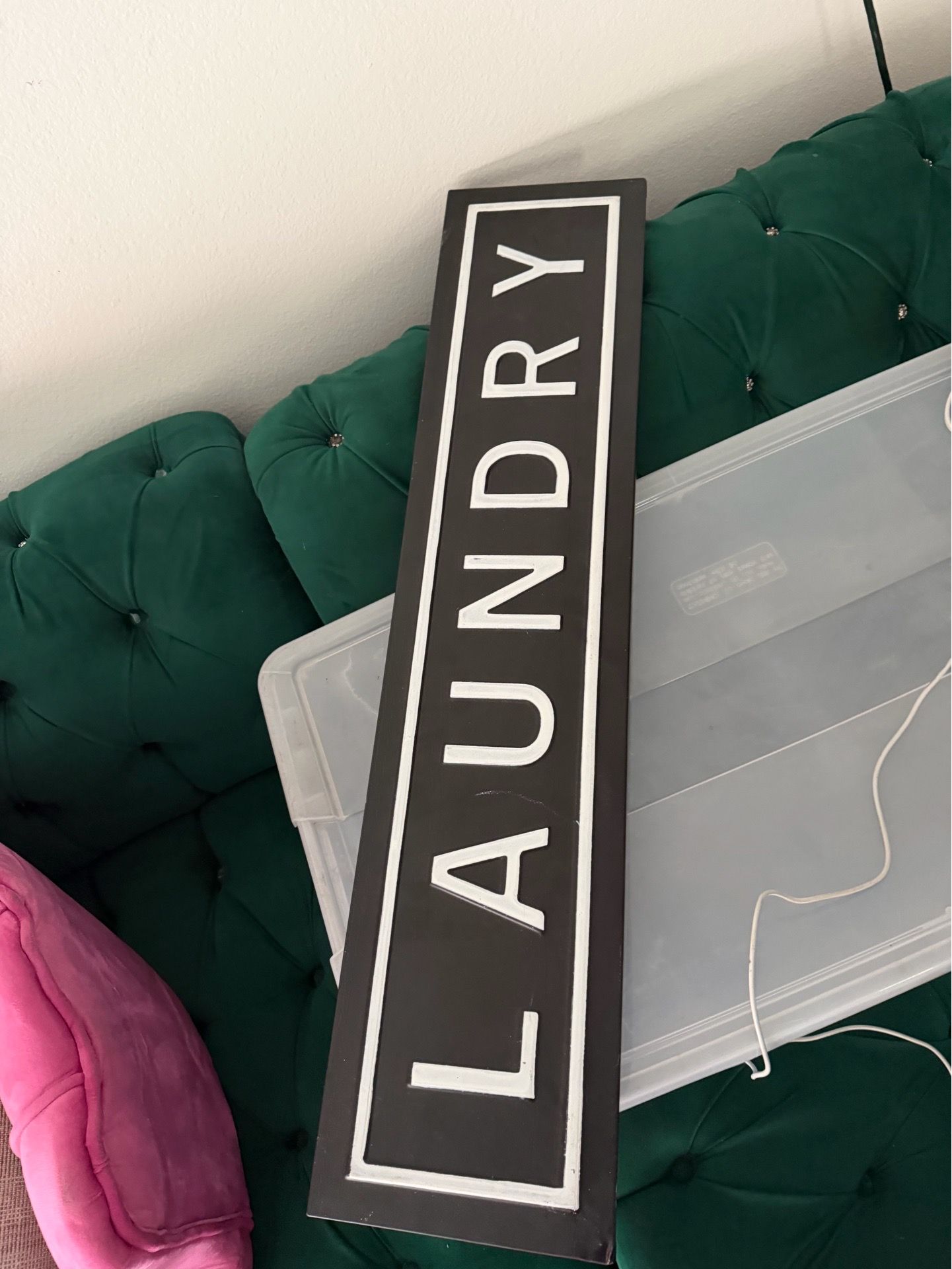 Large Farmhouse Laundry Room Wall Sign