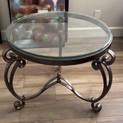 Round Glass Table