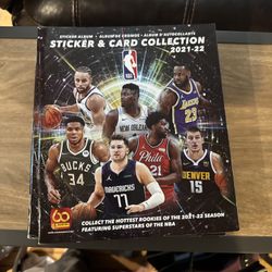 Panini NBA 2021-2022 Sticker and Card Collection Album Brand New