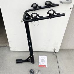 (New) $55 Tilt Folding 2-Bike Mount Rack Bicycle Carrier for 1-1/4” and 2” Hitch Cars 70lbs Capacity 