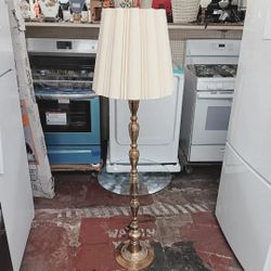 Vintage Mcm James Mont Style Brass Floor Lamp