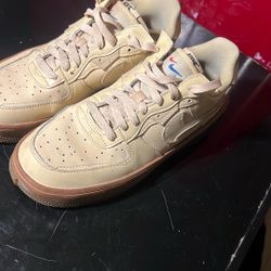 Air Force 1s Tan , Brown 