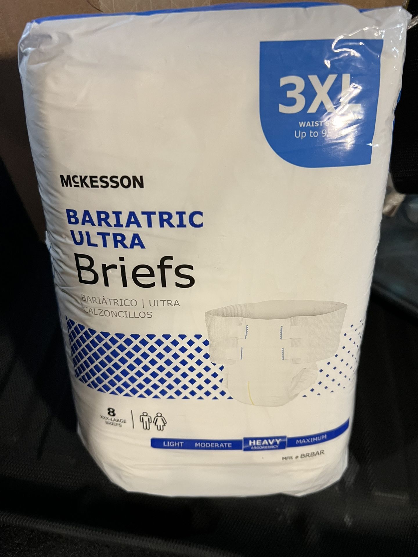 Bariatric Ultra Briefs 8 Count 3XL
