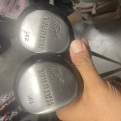  Golf clubs Natural golf in left Handed 2 Pc Wood set  