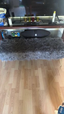 Furry bench