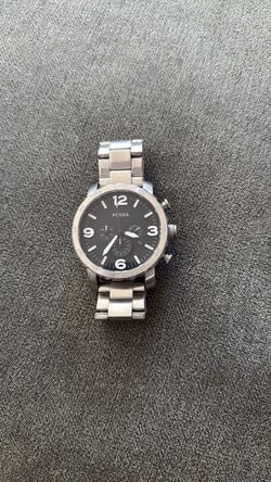 Fossil Chronograph Watch Silver Stainless Steel