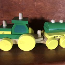 Authentic vintage John Deere Wood Tractor
