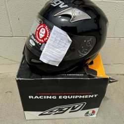 AGV Black Motorcycle Helmet XL NEW Rossi Tested 