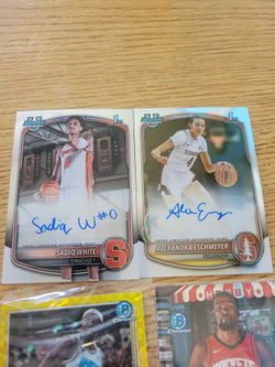 Bowman Chrome Autograph Basketball Cards Lot