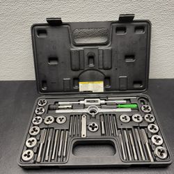 PITTSBURGH Carbon Steel Metric Tap and Die Set, 40 Piece