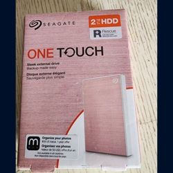 Seagate - One Touch with Password 2TB External USB 3.0 Portable Hard Drive