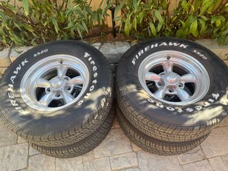 Classic (4) Torq Thrust wheels and tires  5x4.75 (5x120) GM/Chevy Buick/Olds $400