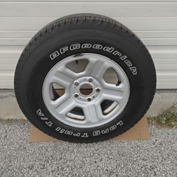 Nice 2007 To 2018 Jeep Wrangler Wheel 5- Lug Steel & Tire P-225/75R-16 OEM Factory Like New. 