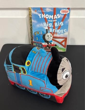Thomas the Tank Engine Train Book and Plush just $7
