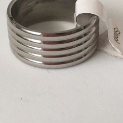 Men’s Stainless Steel Ring, Size 10