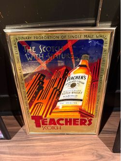 Teachers Scotch bar sign