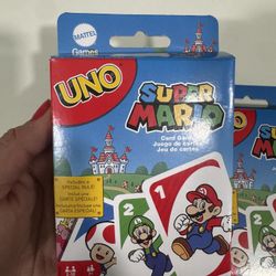 Lot Of 2 🔥UNO Super Mario 