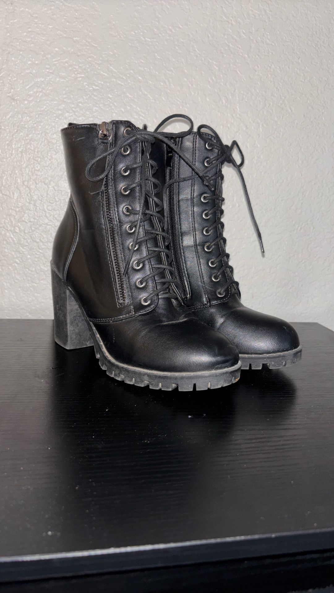 Black High Heel Boots