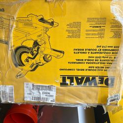 New DeWalt miter saw