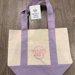 Trader Joe’s mini pastel tote bag