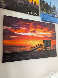 Santa Monica Beach Canvas Art